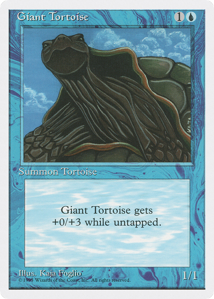 Giant Tortoise (4ED-) [Fourth Edition] MTG Single Wizards of the Coast