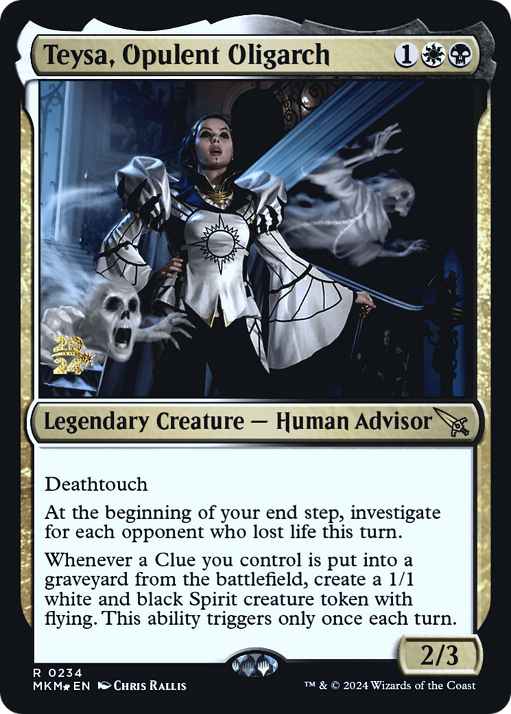 Teysa, Opulent Oligarch (PRE-234) [Murders at Karlov Manor Promos] Foil MTG Single Wizards of the Coast