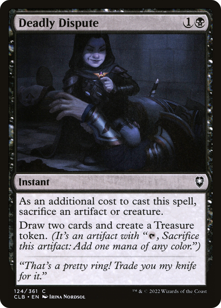 Deadly Dispute (CLB-124) [Commander Legends: Battle for Baldur's Gate] Foil MTG Single Wizards of the Coast