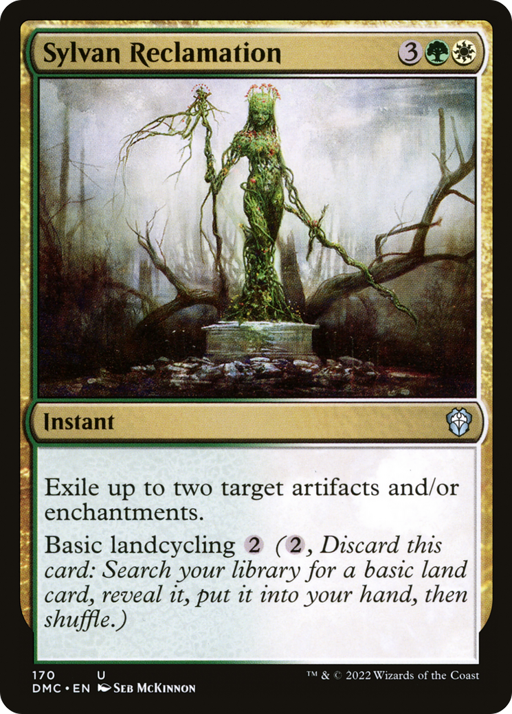 Sylvan Reclamation (DMC-170) [Dominaria United Commander] MTG Single Wizards of the Coast