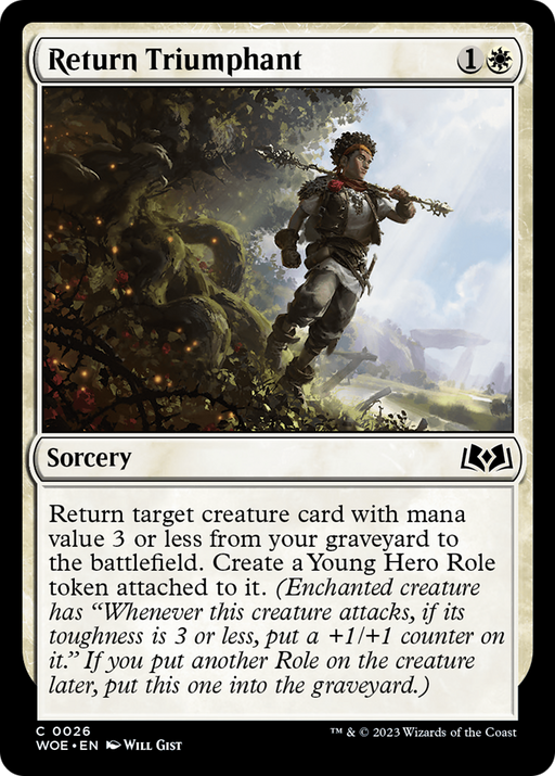 Return Triumphant (WOE-026) [Wilds of Eldraine] Foil MTG Single Wizards of the Coast