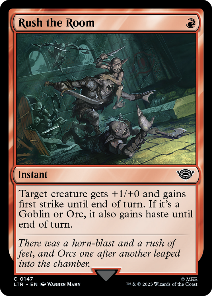 Rush the Room (LTR-147) [The Lord of the Rings: Tales of Middle-earth] Foil MTG Single Wizards of the Coast