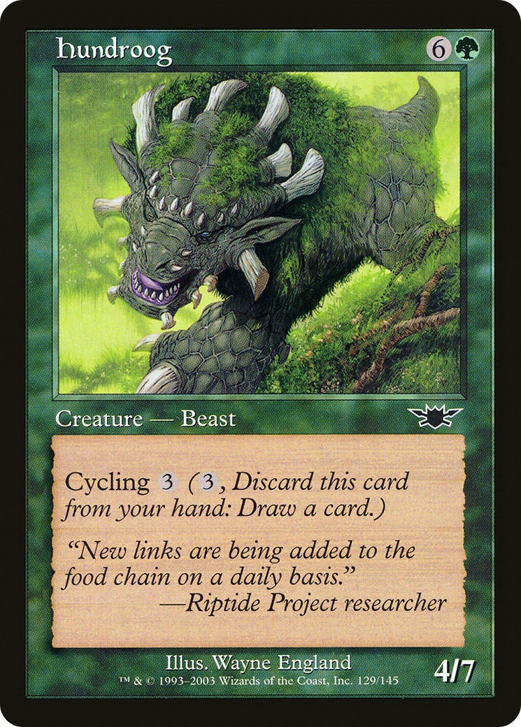 Hundroog (LGN-129) [Legions] MTG Single Wizards of the Coast