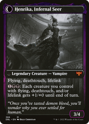 Henrika Domnathi // Henrika, Infernal Seer (DBL-386) [Innistrad: Double Feature] MTG Single Wizards of the Coast