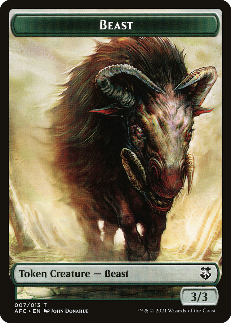 Beast (TAFC-007) [Tokens] Forgotten Realms Commander Tokens MTG Single Wizards of the Coast