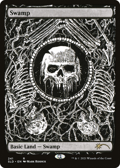 Swamp (Crushing Brutality) (SLD-241) [Secret Lair] Drop MTG Single Wizards of the Coast