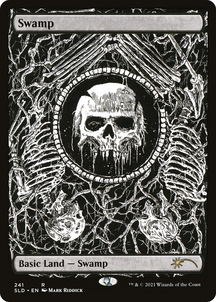 Swamp (Crushing Brutality) (SLD-241) [Secret Lair] Drop Foil MTG Single Wizards of the Coast