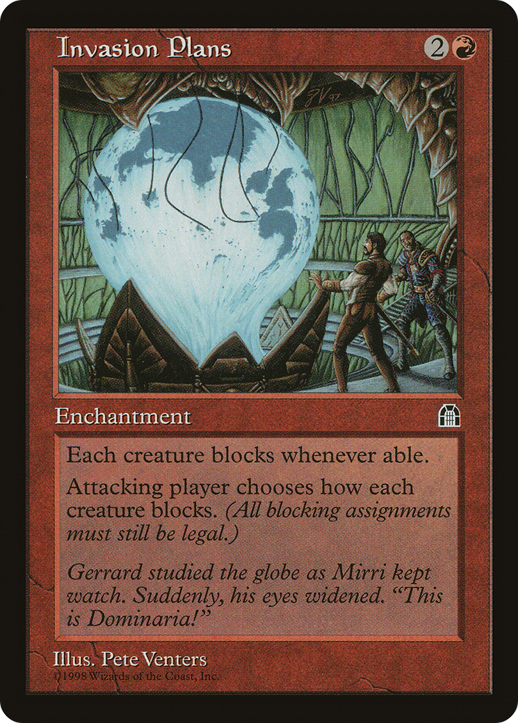 Invasion Plans (STH-) [Stronghold] MTG Single Wizards of the Coast