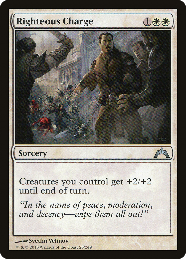 Righteous Charge (GTC-023) [Gatecrash] MTG Single Wizards of the Coast