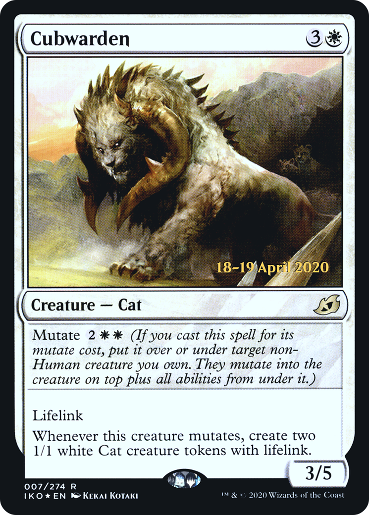 Cubwarden (PRE-007) [Ikoria: Lair of Behemoths Promos] Foil MTG Single Wizards of the Coast