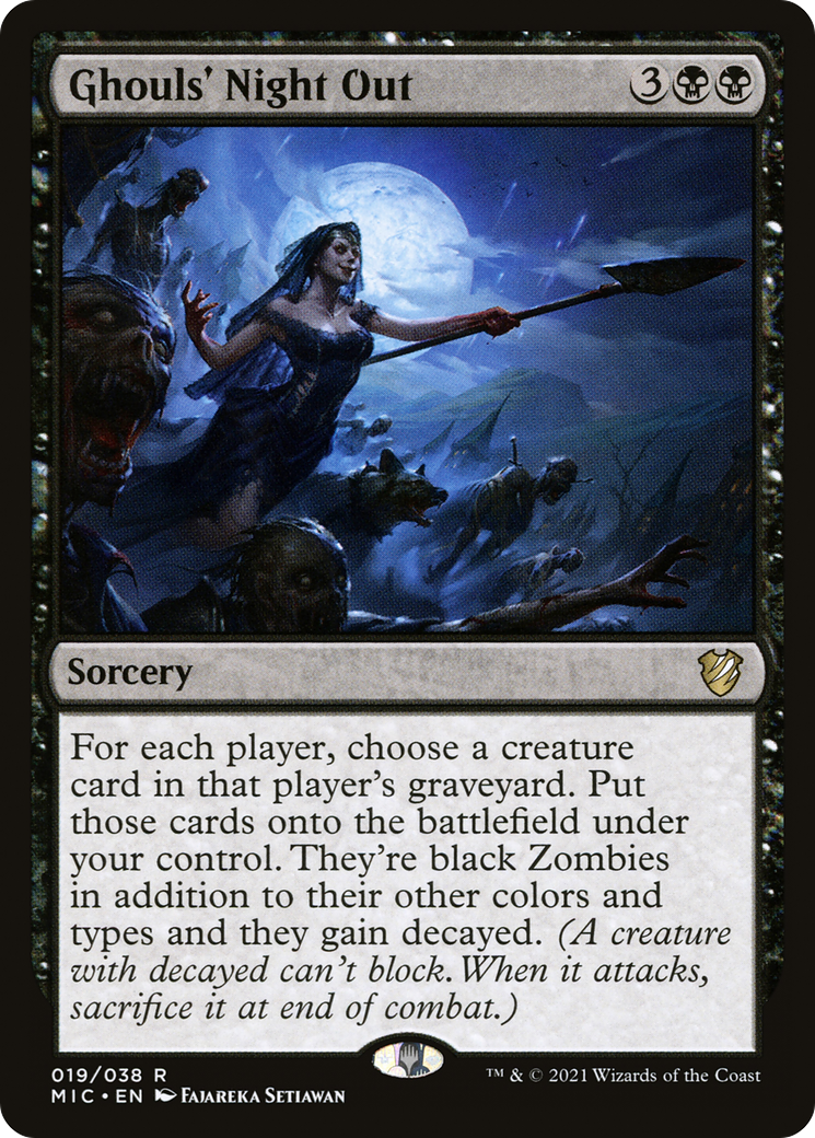 Ghouls' Night Out (MIC-019) [Midnight Hunt Commander] MTG Single Wizards of the Coast