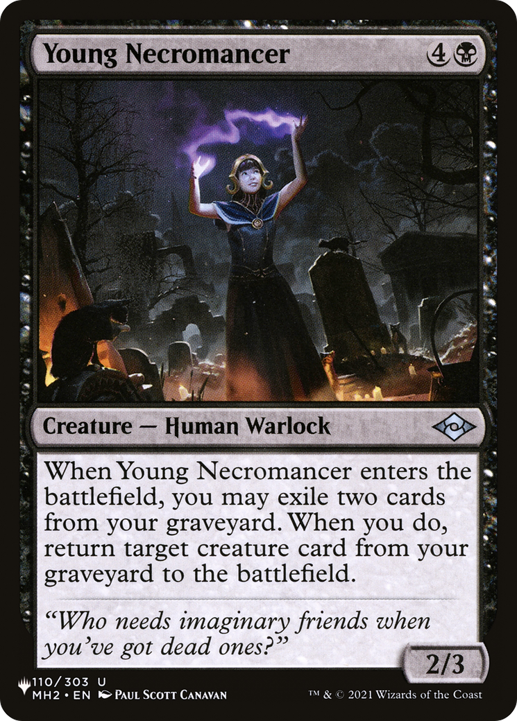 Young Necromancer (LIST-MH2-110) [Mystery Booster] The List MTG Single Wizards of the Coast