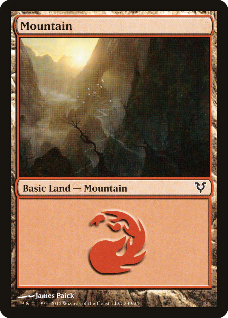 Mountain (AVR-239) [Avacyn Restored] Foil MTG Single Wizards of the Coast