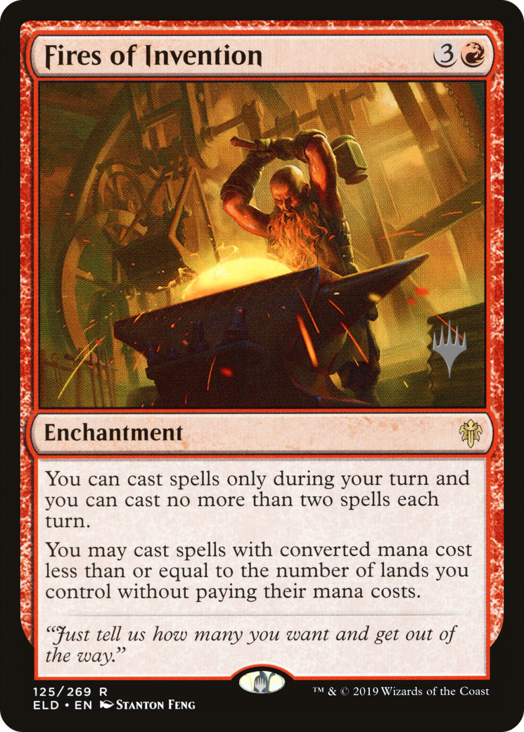 Fires of Invention (PPELD-125) [Throne of Eldraine Promos] MTG Single Wizards of the Coast