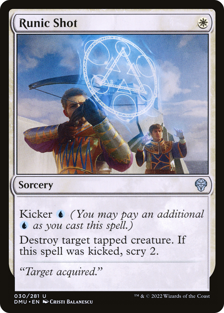 Runic Shot (DMU-030) [Dominaria United] MTG Single Wizards of the Coast