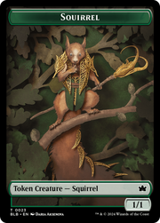 Squirrel // Treasure Double-Sided Token [Tokens] Bloomburrow Tokens MTG Single Magic: The Gathering