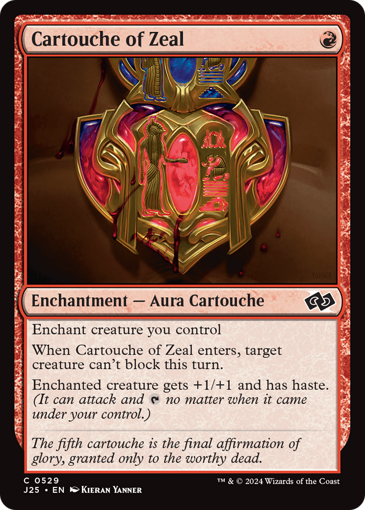 Cartouche of Zeal (J25-529) [Foundations Jumpstart] MTG Single Wizards of the Coast