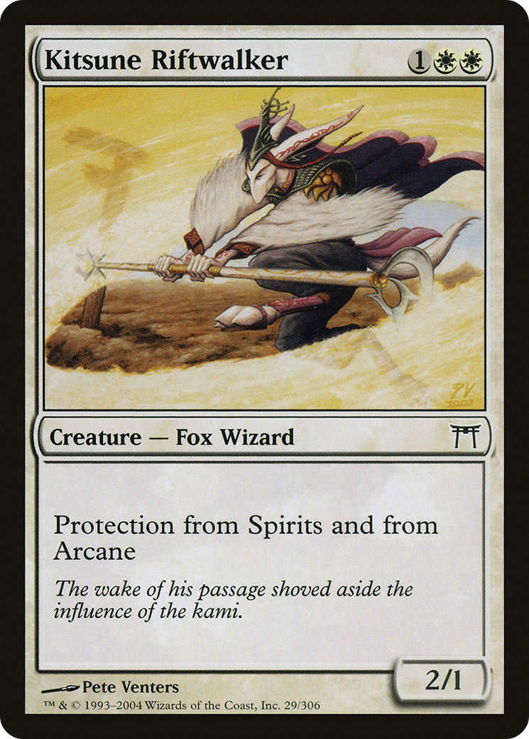 Kitsune Riftwalker (CHK-029) [Champions of Kamigawa] Foil MTG Single Wizards of the Coast