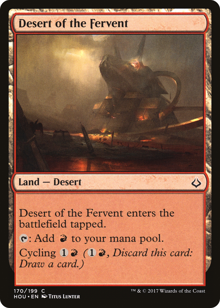 Desert of the Fervent (HOU-170) [Hour of Devastation] Foil MTG Single Wizards of the Coast
