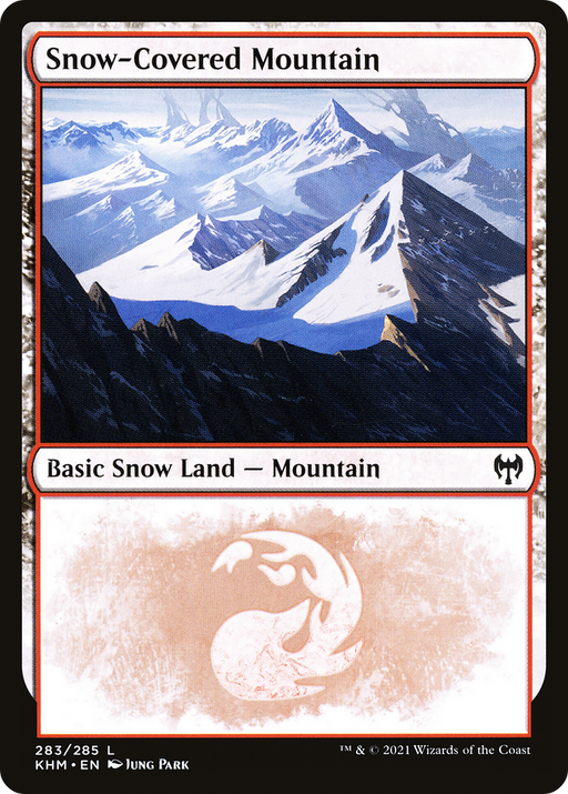 Snow-Covered Mountain (KHM-283) [Kaldheim] MTG Single Wizards of the Coast