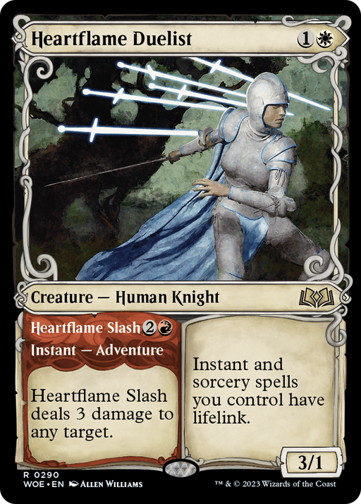 Heartflame Duelist // Heartflame Slash (WOE-290) [Wilds of Eldraine] (Showcase) MTG Single Wizards of the Coast