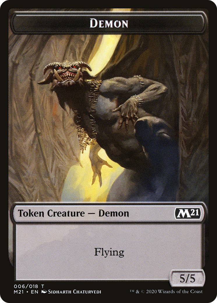 Demon (TM21-006) [Tokens] Core Set 2021 Tokens MTG Single Wizards of the Coast