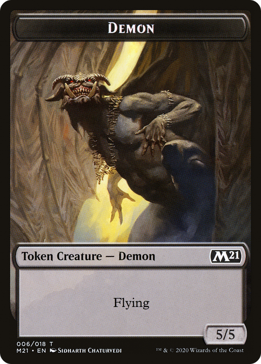 Demon (TM21-006) [Tokens] Core Set 2021 Tokens MTG Single Wizards of the Coast