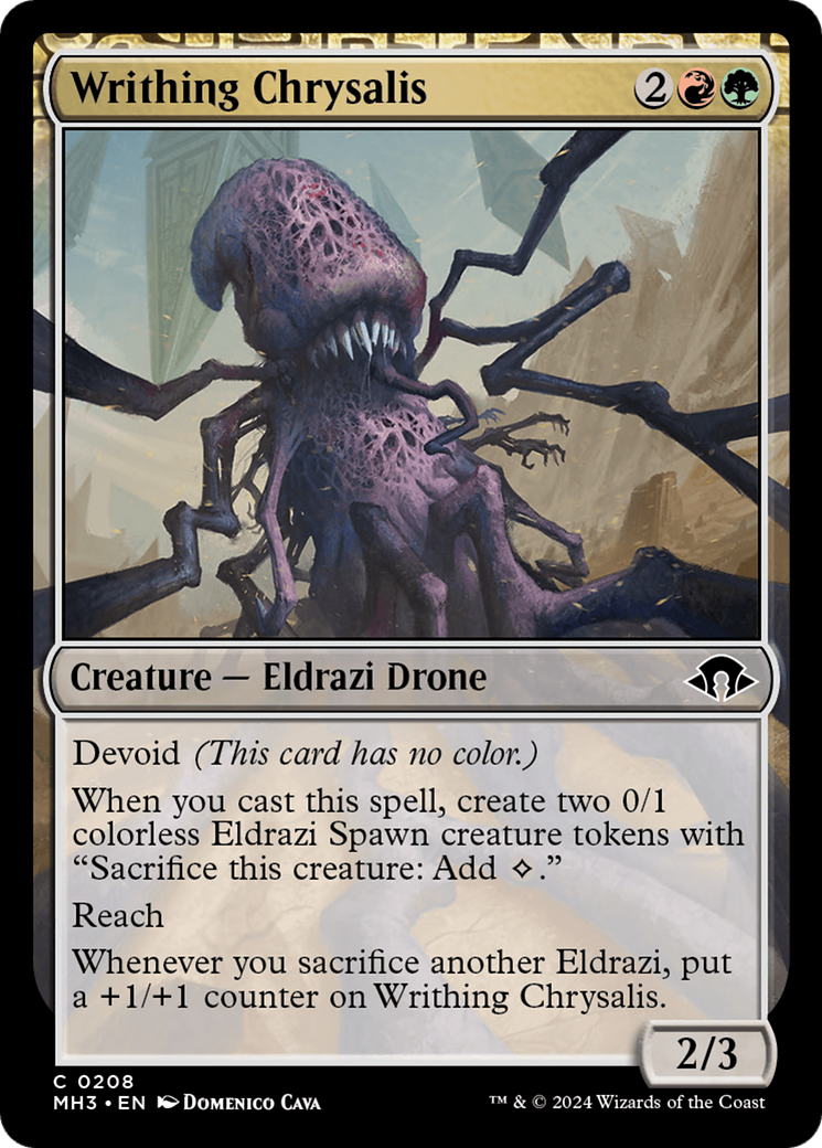 Writhing Chrysalis (MH3-208) [Modern Horizons 3] Foil MTG Single Modern Horizons 3