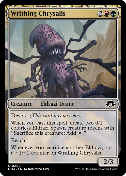 Writhing Chrysalis (MH3-208) [Modern Horizons 3] Foil MTG Single Modern Horizons 3