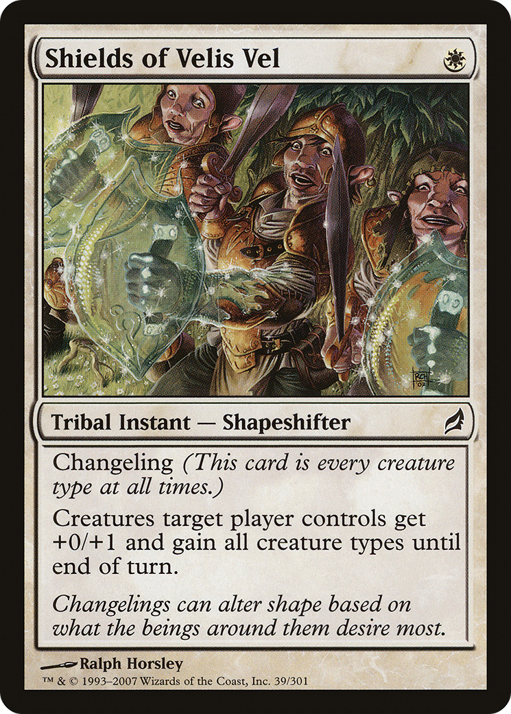 Shields of Velis Vel (LRW-039) [Lorwyn] MTG Single Wizards of the Coast