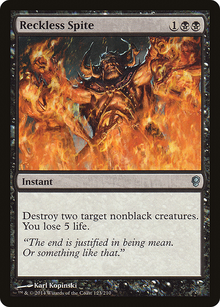 Reckless Spite (CNS-123) [Conspiracy] Foil MTG Single Wizards of the Coast