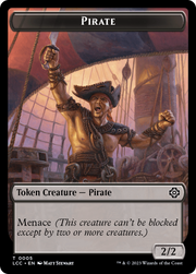 The Monarch // Pirate Double-Sided Token [Tokens] The Lost Caverns of Ixalan Commander Tokens MTG Single Magic: The Gathering