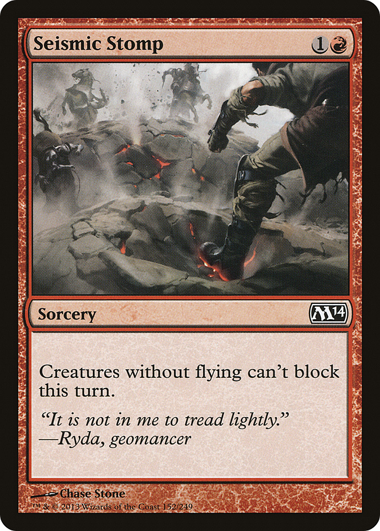 Seismic Stomp (M14-152) [Magic 2014] Foil MTG Single Wizards of the Coast