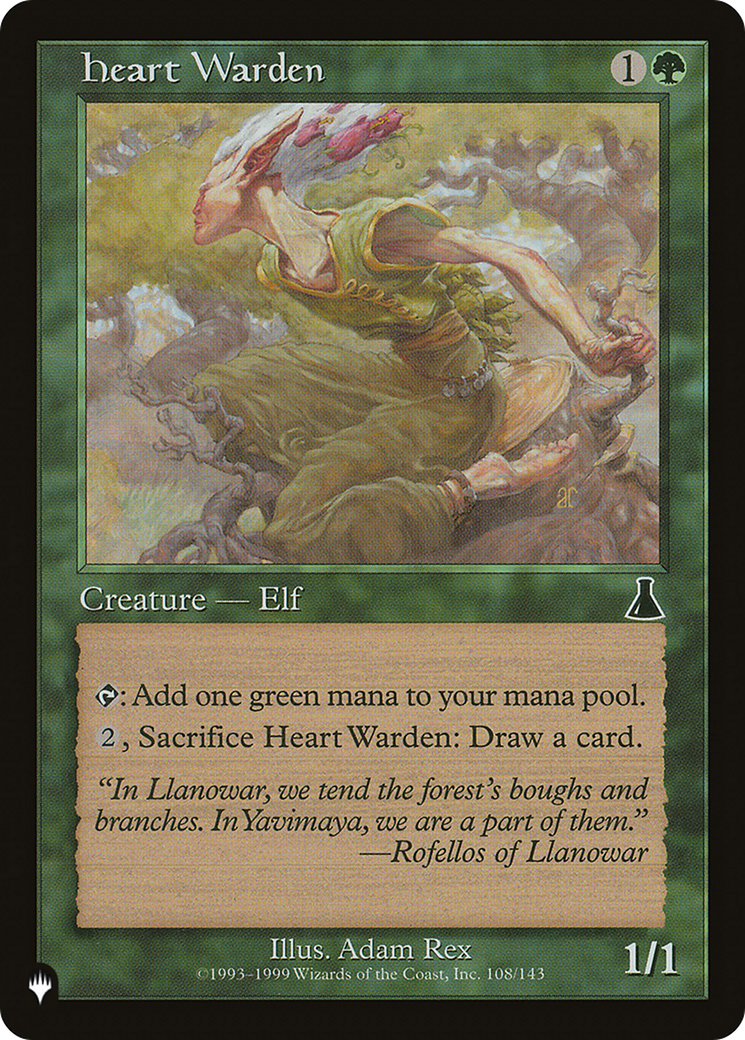 Heart Warden (LIST-UDS-108) [Mystery Booster] The List MTG Single Wizards of the Coast