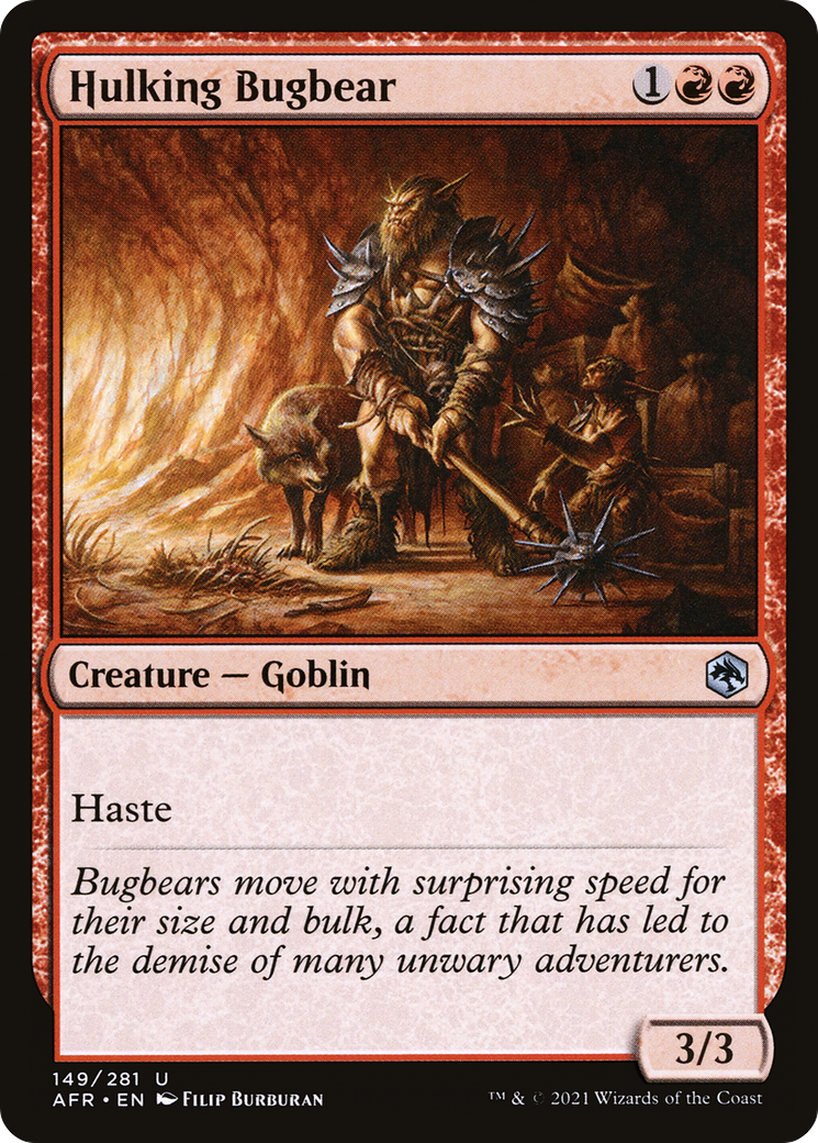 Hulking Bugbear (AFR-149) [Adventures in the Forgotten Realms] MTG Single Wizards of the Coast
