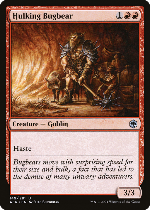 Hulking Bugbear (AFR-149) [Adventures in the Forgotten Realms] MTG Single Wizards of the Coast