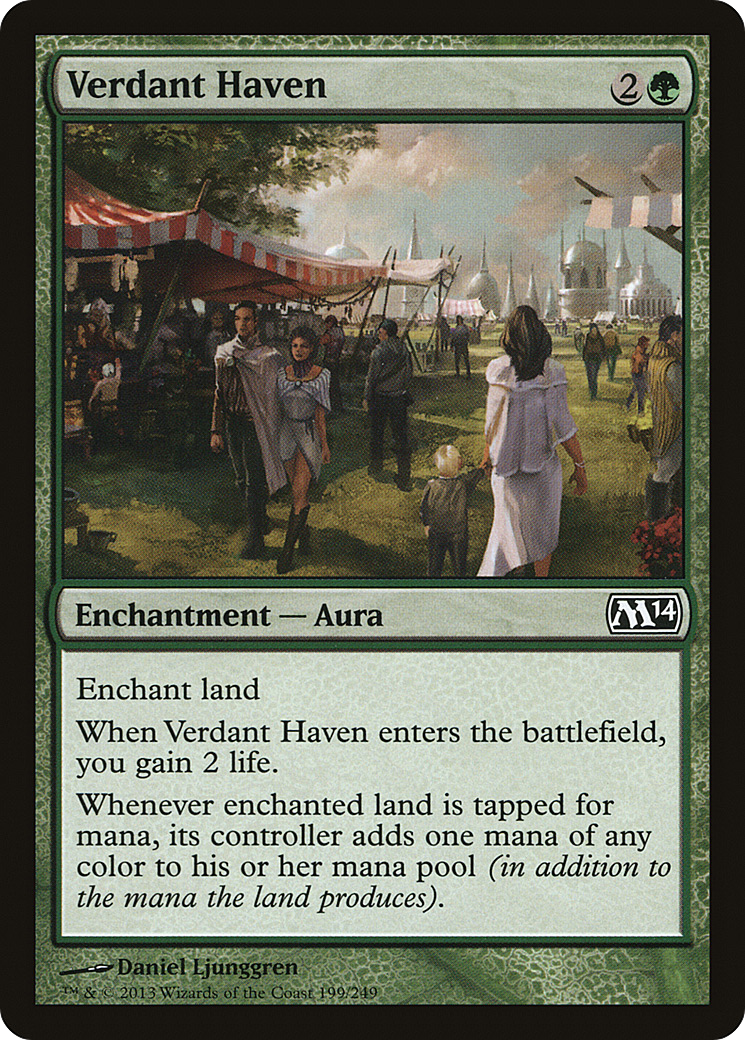 Verdant Haven (M14-199) [Magic 2014] Foil MTG Single Wizards of the Coast