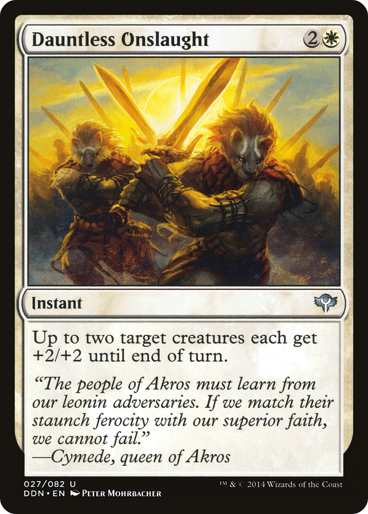 Dauntless Onslaught (DDN-006) [Misc] Duel Decks: Speed vs. Cunning MTG Single Wizards of the Coast