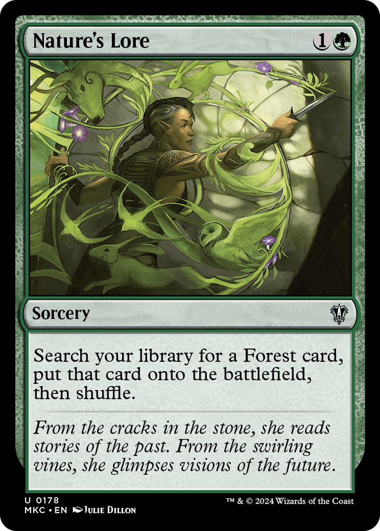 Nature's Lore (MKC-178) [Murders at Karlov Manor Commander] MTG Single Wizards of the Coast