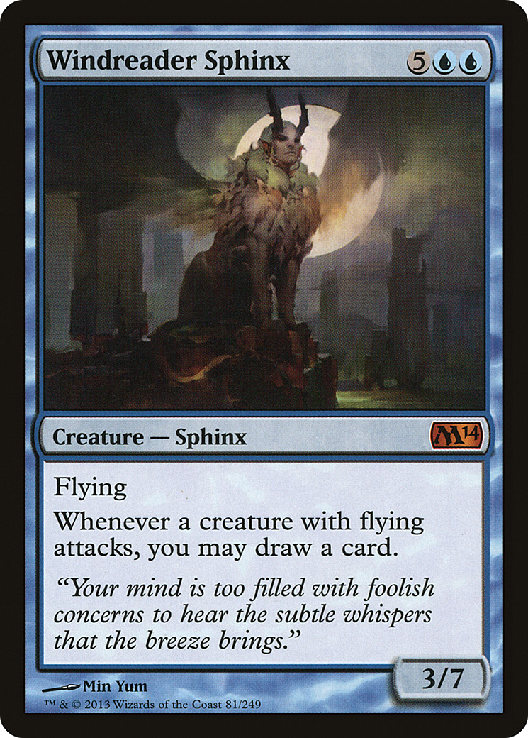 Windreader Sphinx (M14-081) [Magic 2014] MTG Single Wizards of the Coast