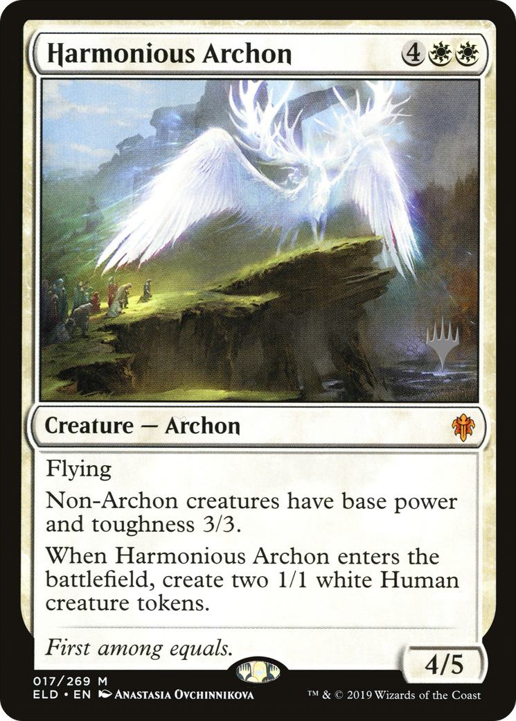 Harmonious Archon (PPELD-017) [Throne of Eldraine Promos] Foil MTG Single Wizards of the Coast