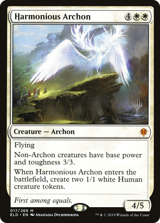 Harmonious Archon (PPELD-017) [Throne of Eldraine Promos] MTG Single Wizards of the Coast