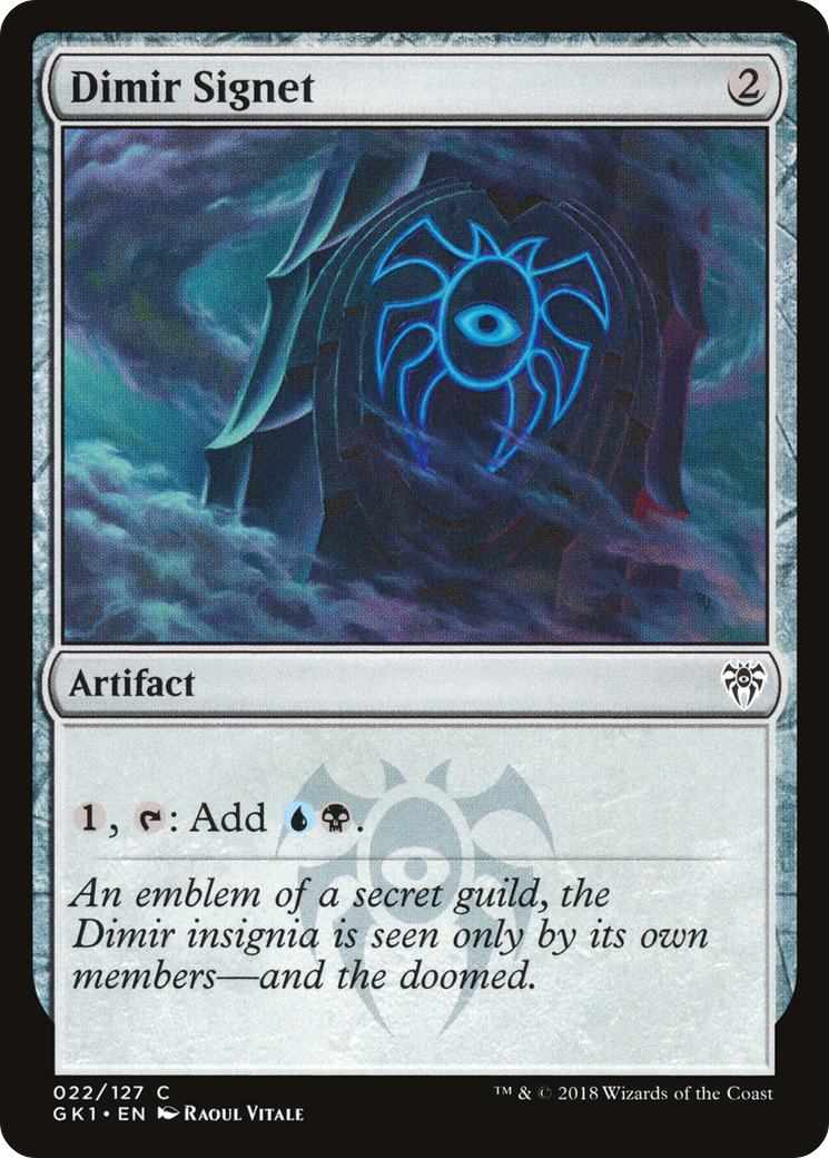 Dimir Signet (GR1-022) [Misc] GRN Guild Kit MTG Single Wizards of the Coast