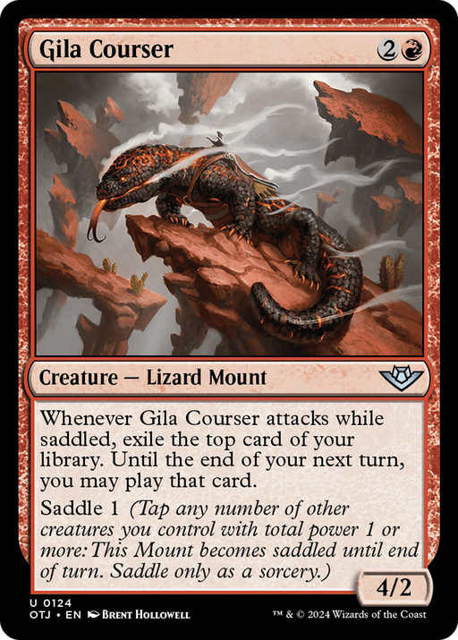 Gila Courser (OTJ-124) [Outlaws of Thunder Junction] Foil MTG Single Wizards of the Coast