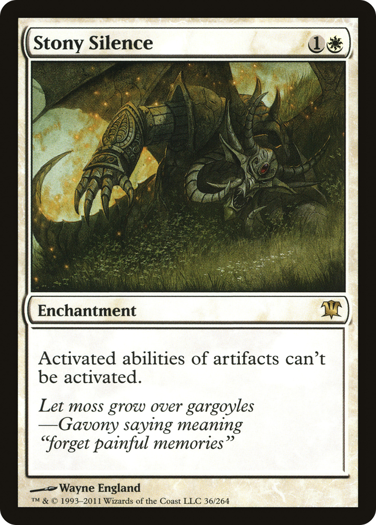 Stony Silence (ISD-036) [Innistrad] MTG Single Wizards of the Coast