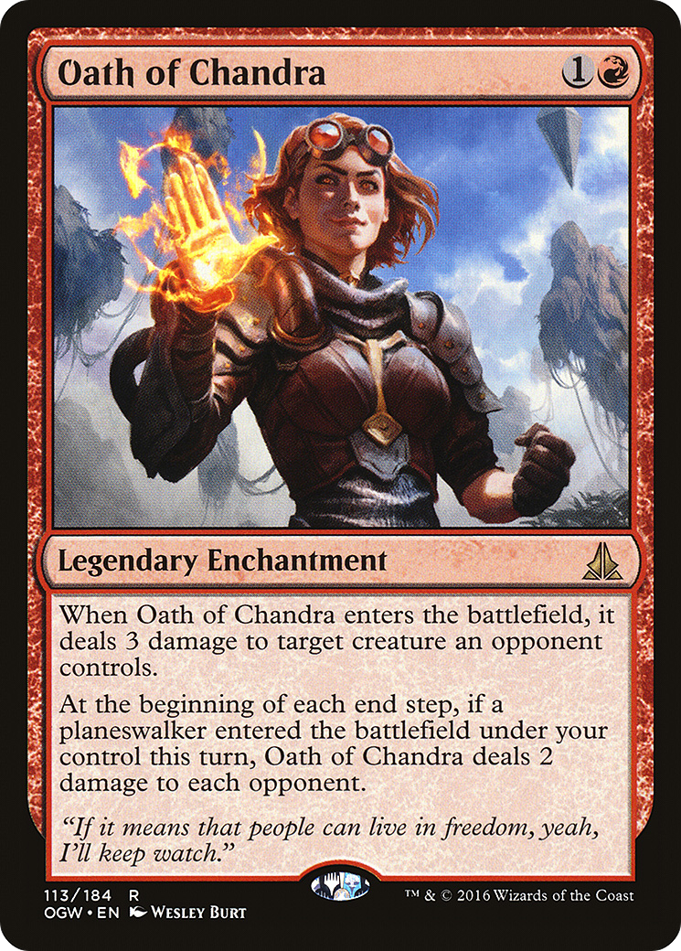 Oath of Chandra (OGW-113) [Oath of the Gatewatch] Foil MTG Single Wizards of the Coast