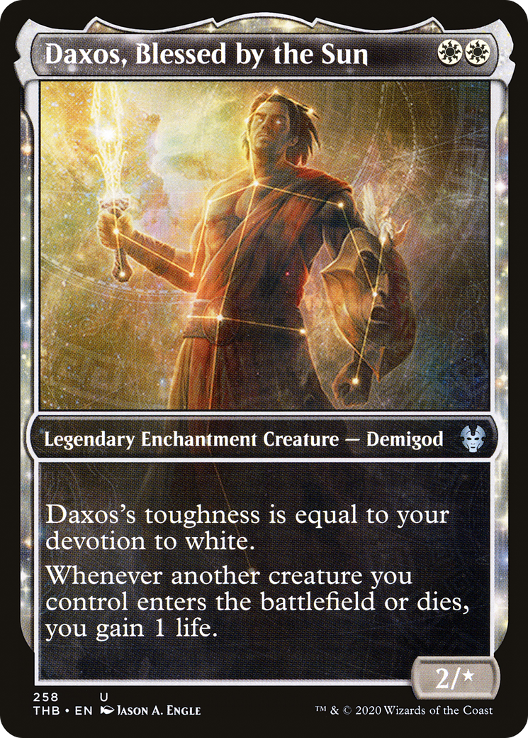 Daxos, Blessed by the Sun (THB-258) [Theros Beyond Death] (Showcase) Foil MTG Single Wizards of the Coast