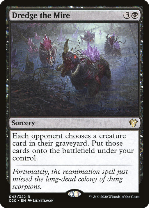 Dredge the Mire (C20-043) [Commander 2020] MTG Single Wizards of the Coast