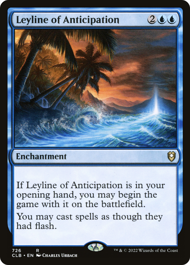 Leyline of Anticipation (CLB-726) [Commander Legends: Battle for Baldur's Gate] MTG Single Wizards of the Coast