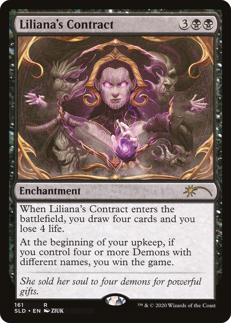 Liliana's Contract (161) (SLD-161) [Secret Lair] Drop Foil MTG Single Wizards of the Coast
